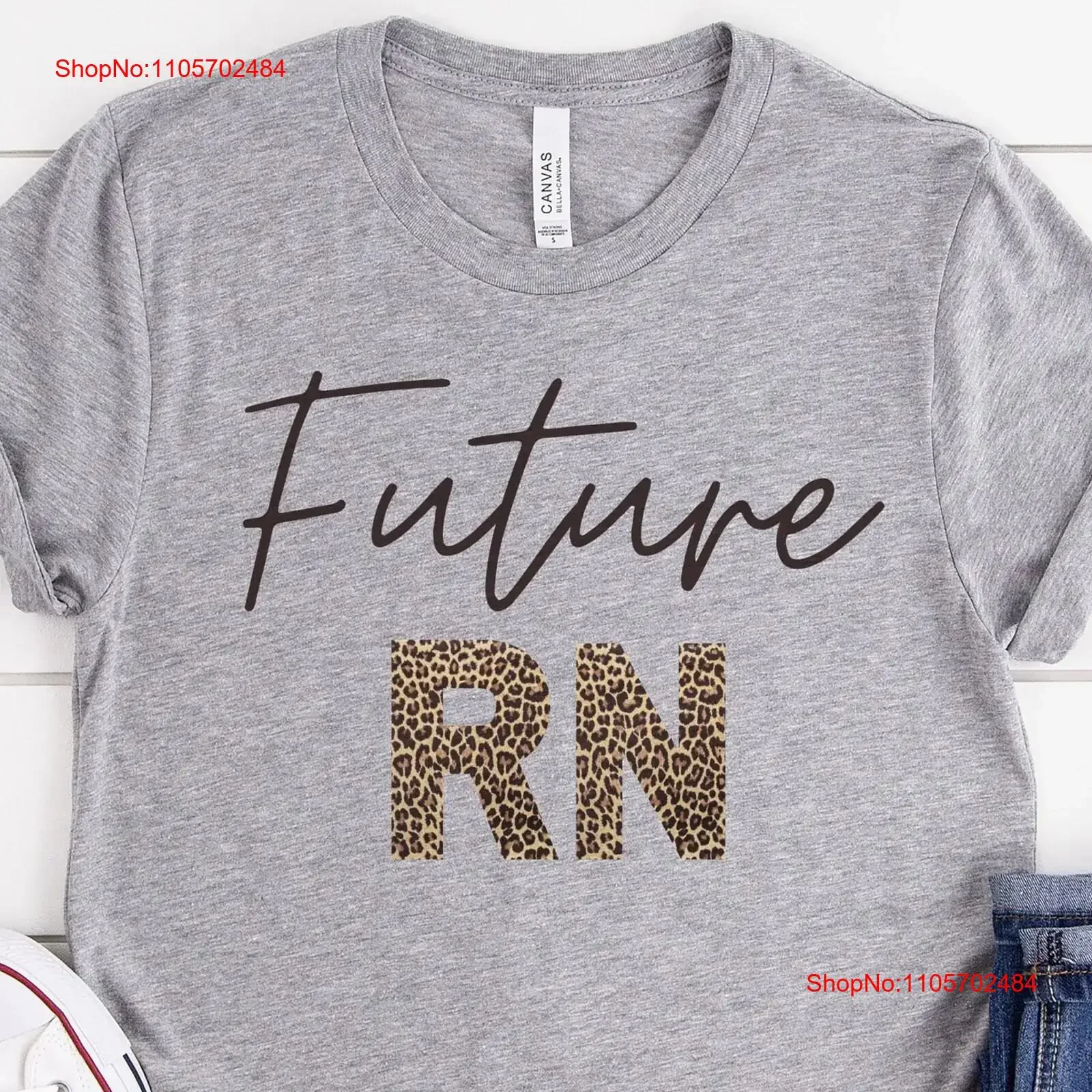 Future RN T Shirt Registered Nurse Heartbeat Heart Stethoscope Medical Nursing School Student gift vintage Washed streetwear