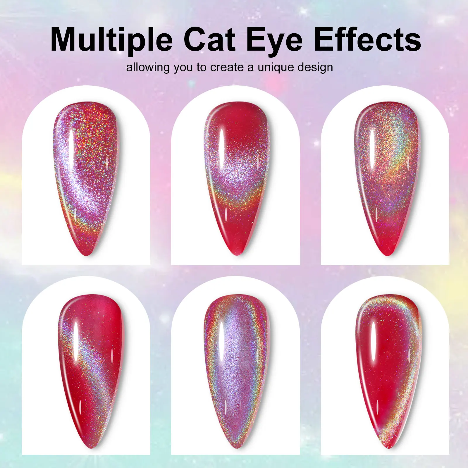 Limegirl colorido olho de gato magnético uv gel unha polonês conjunto arte do prego glitter gel verniz semi-permanente imersão uv gel verniz