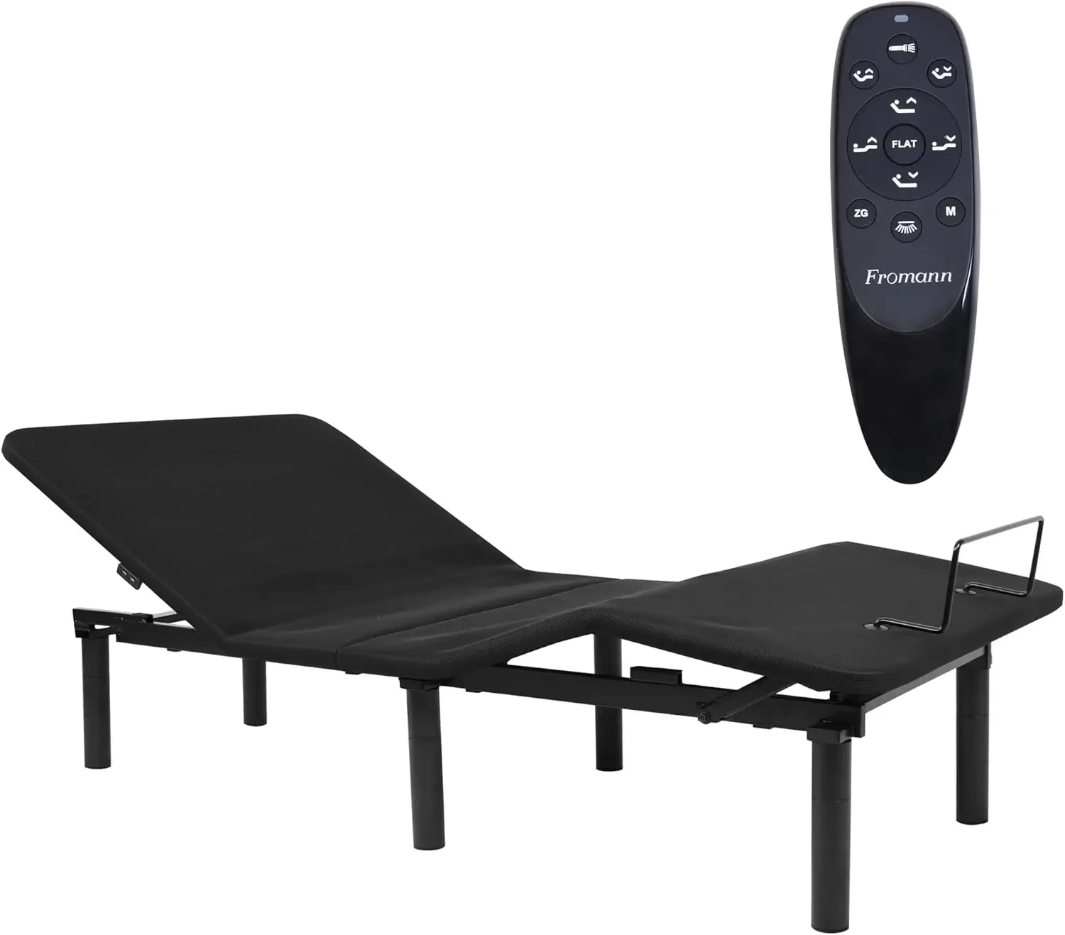 Adjustable Bed Base Frame with Wireless Remote,USB Ports, Zero Gravity, Under Bed Led Lighting and Three Leg Heights No Tools As