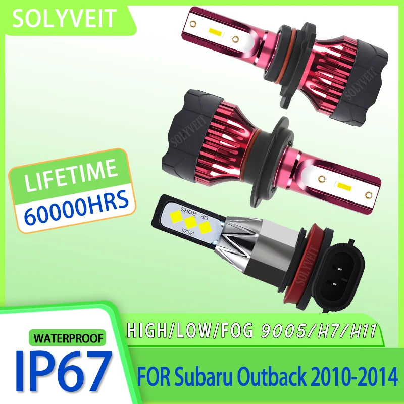 

Clearer Illumination Waterproof 9005 H7 H11 LED Headlight high low beam foglight For Subaru Outback 2010 2011 2012 2013 2014