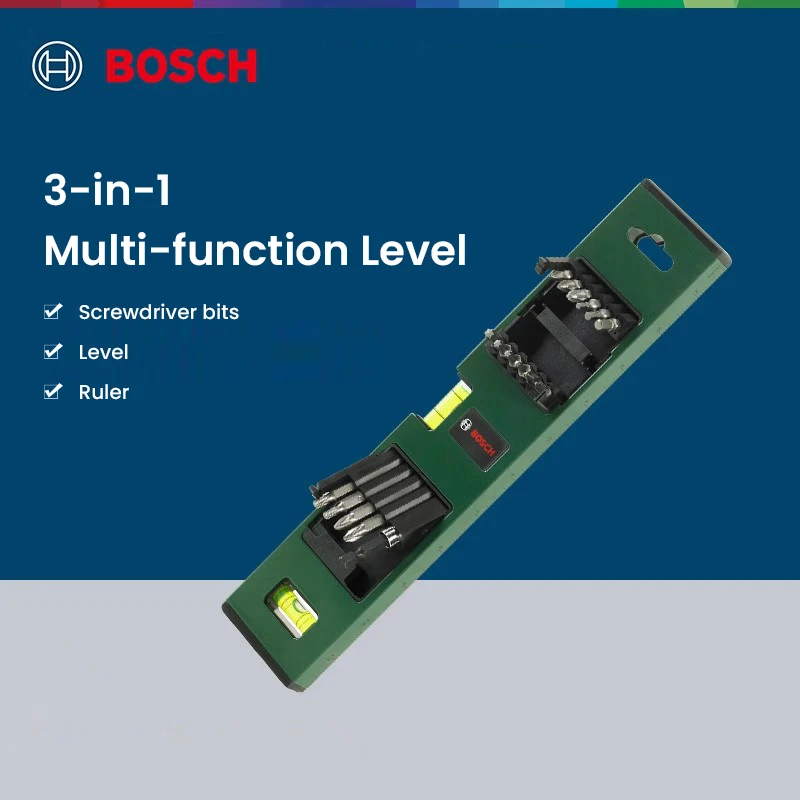 Bosch 3-in-1 Screwdriver Kit Ruler Level 1/4