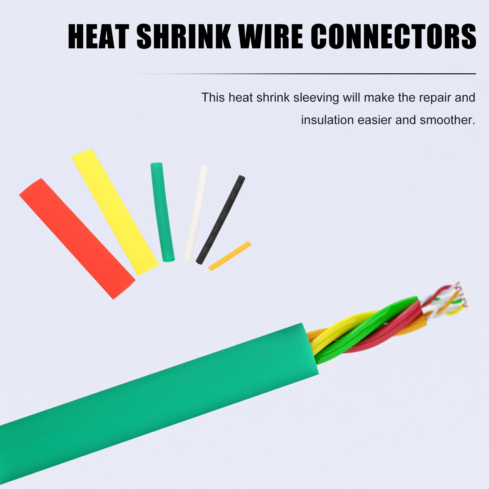 1Set Heat Shrink Tubing Assorted Sleeving Wrap Wire Harness Insulation Protection Anti Rust Solder Joints Electrical Cable