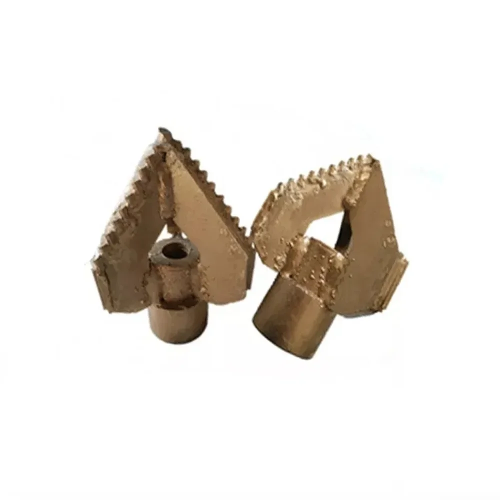 1pc Drilling Well Tools Hard 3 Wings Lager Drag Cutter Three Blade Rock Drill Bit For Geological Prospecting