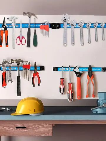 Porte-outil magnétique de 8,12,18,24 pouces, barre à outils robuste, support organisateur en métal peu encombrant pour atelier, Garage, maison