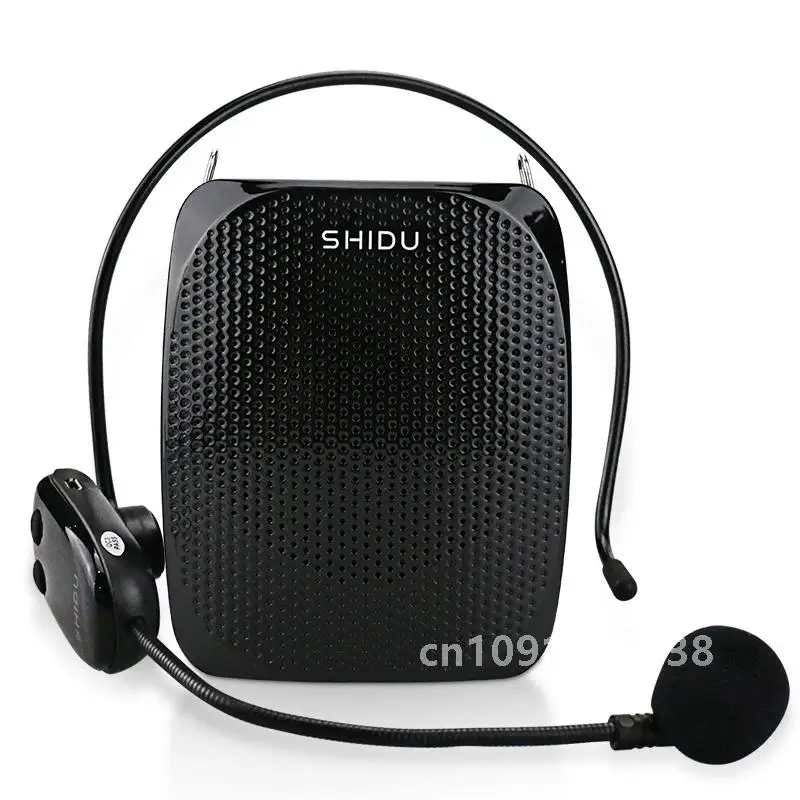 SHIDU 10W Rechargeable Portable Wireless Voice Amplifier for Teachers Tour Guide Megaphone UHF Microphone Teaching Speaker S615