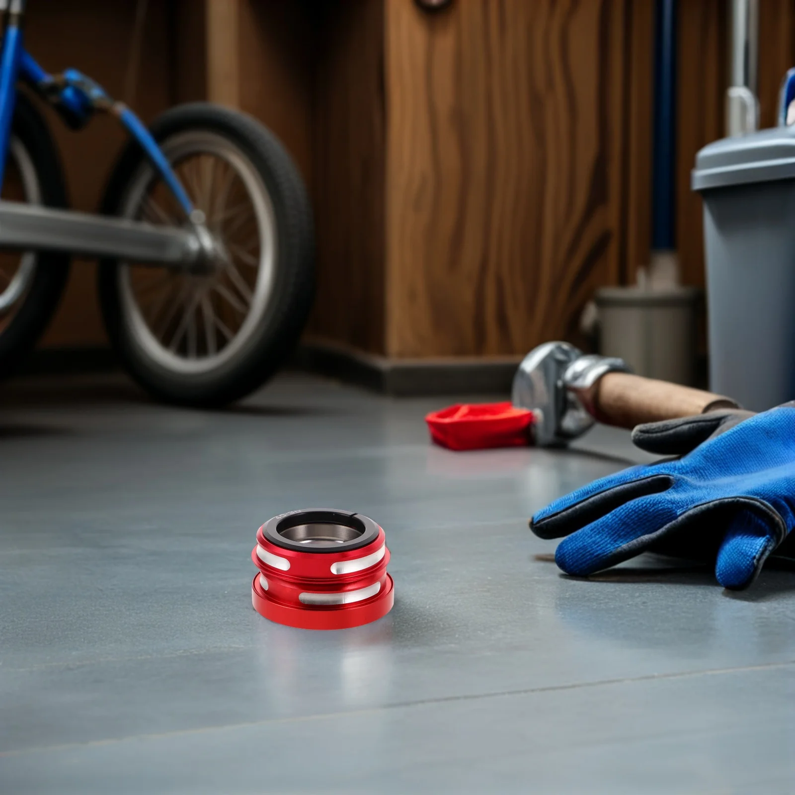 

44Mm Threadless Sealed Headset Lightweight Aluminum Alloy Waterproof Shockproof Mountain Bike Accessories Aluminum Bike Bearings