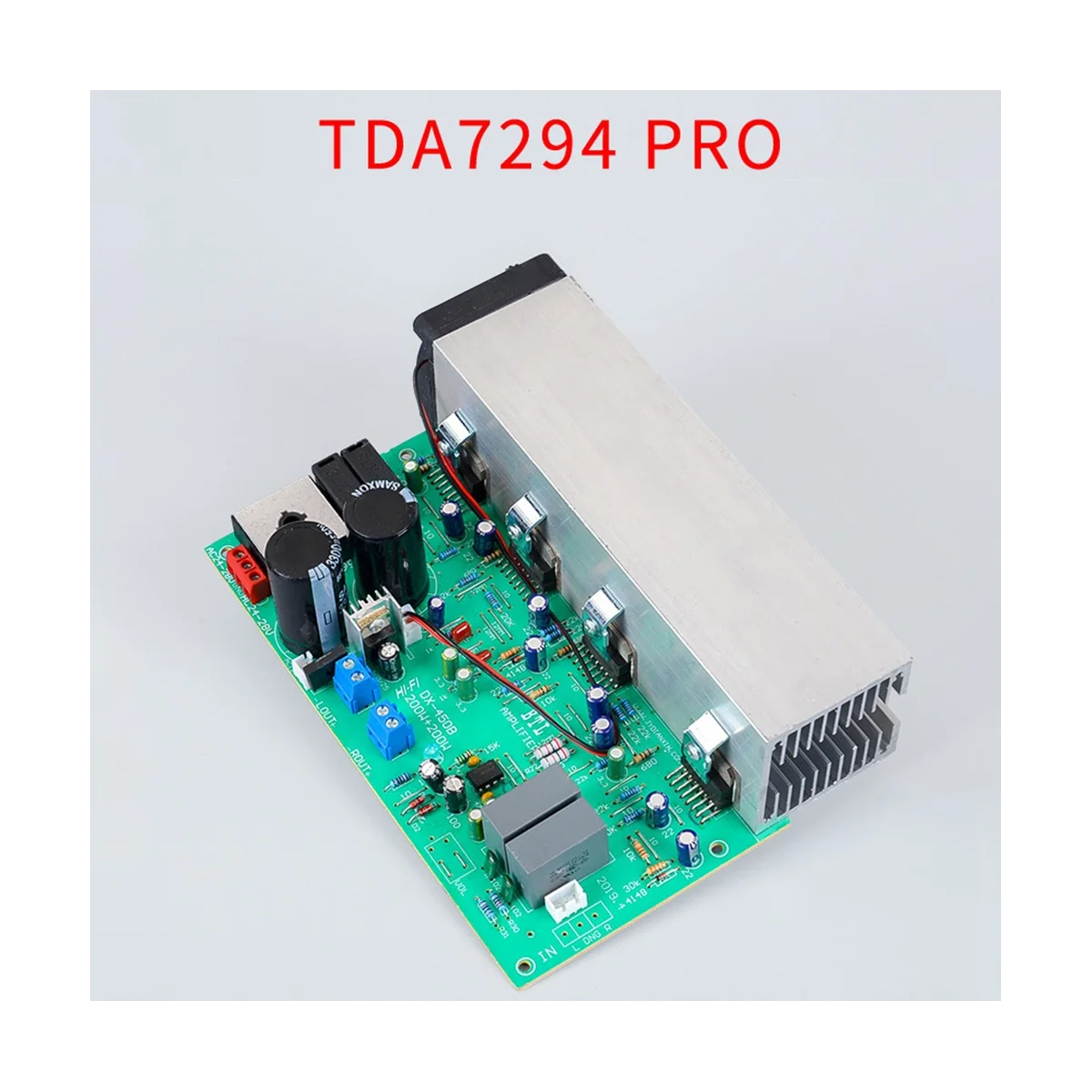 TDA7294 PRO Amplifier Board 2.0 Channel 200W Air-Cooled HiFi High Power Audio Amplifier Board