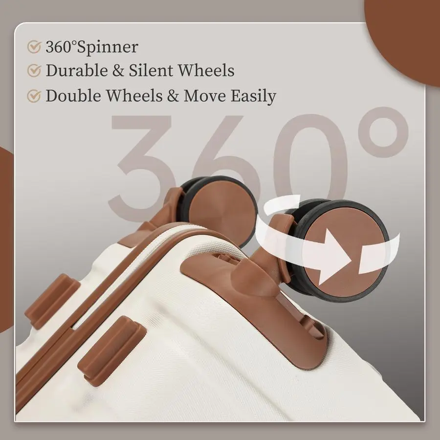 on Luggage Suitcase, 22x14x9 Airline Approved 20 Inch Hardside Carryon Luggage with Spinner Wheels, Hard Shell Luggage with TSA