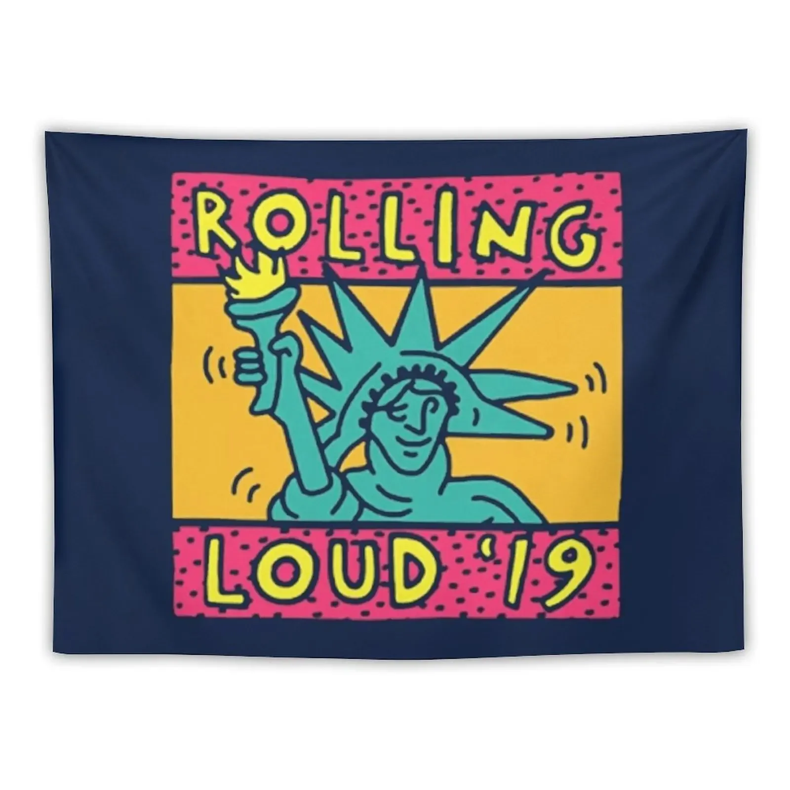 

ROLLING LOUD ON FIRE NYC 2019 #findyourthing Tapestry Art Mural Luxury Living Room Decoration Tapestry