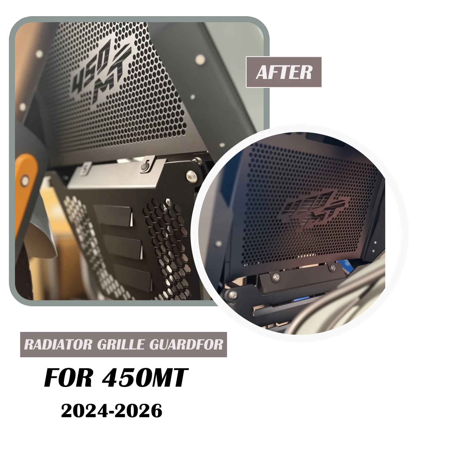 

Для CFMOTO 450MT 2024 2025 2026 защита радиатора мотоцикла, защита крышки двигателя, решетка радиатора, защитная сетка радиатора