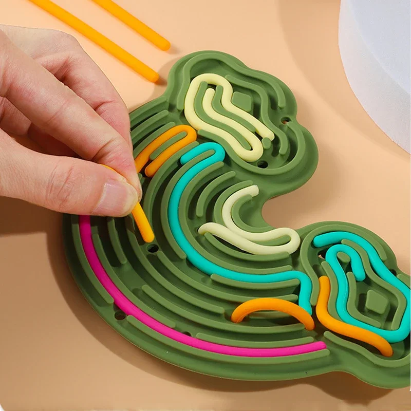 Planche d'activités sensorielles, jouets d'entraînement aux couleurs, planche Double face, motricité Fine et jeu amusant, nuages arc-en-ciel créatifs en Silicone