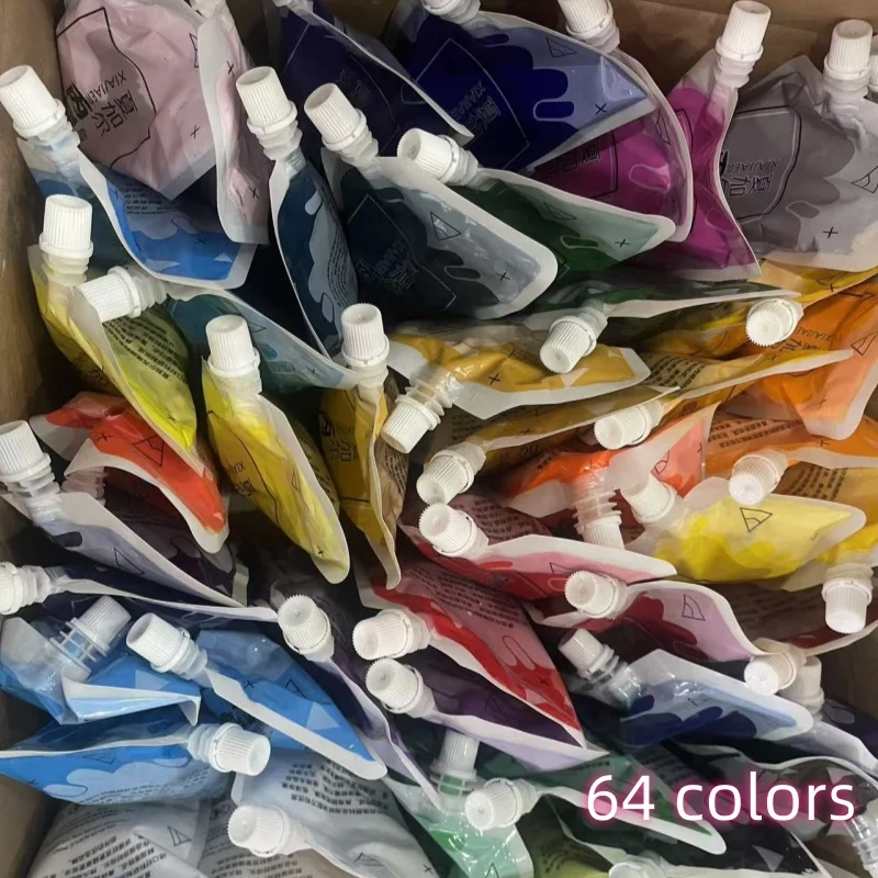 64 kolory /300ML worek Chagall Farba akrylowa Wielofunkcyjne malowanie Graffiti DIY materiały artystyczne Farba Art Student Fine Art Painter S — zdjęcie 3