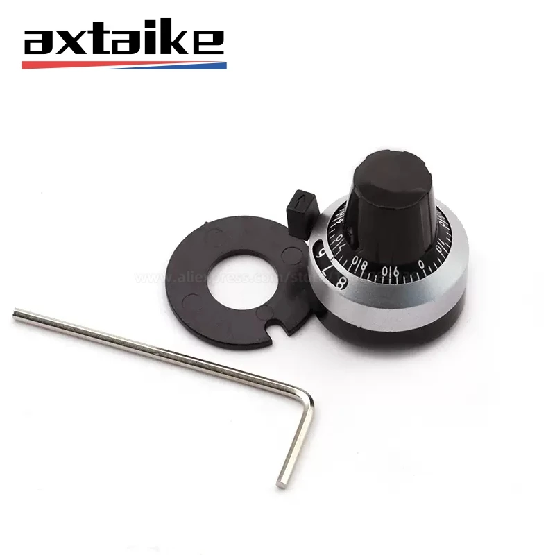 

10PCS 3590S WXD3-12 WXD3-13 6.35mm Precision Scale Knob 3590 Potentiometer knob Precise Dial Lockable Hat