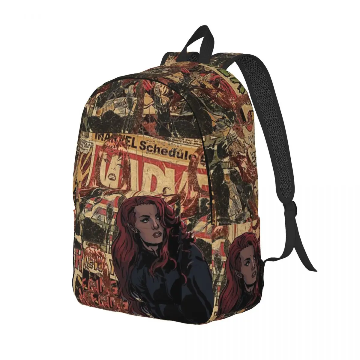 Custom Comics Aesthetic Wallpaper Travel Canvas Backpack Men Women School Laptop Bookbag College Student Daypack Bags