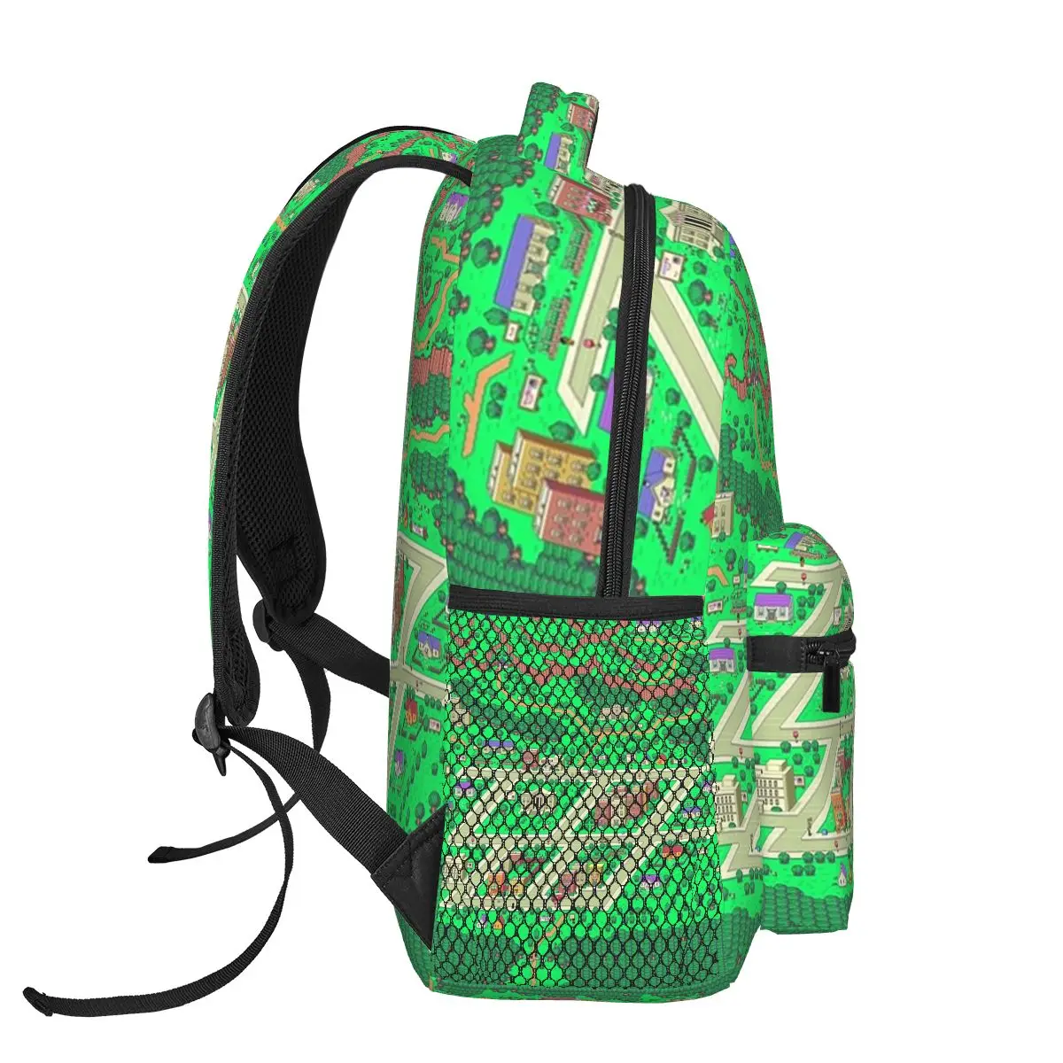 Earthbound Onett Map Backpacks Boys Girls Bookbag Children School Bags Cartoon Laptop Rucksack Shoulder Bag Large Capacity