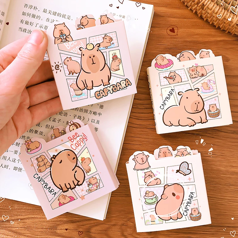 Aesthetic Kawaii Stationery supplies Office accessories cute diary planner school  Capybara Notepads memo pad pocket notebook