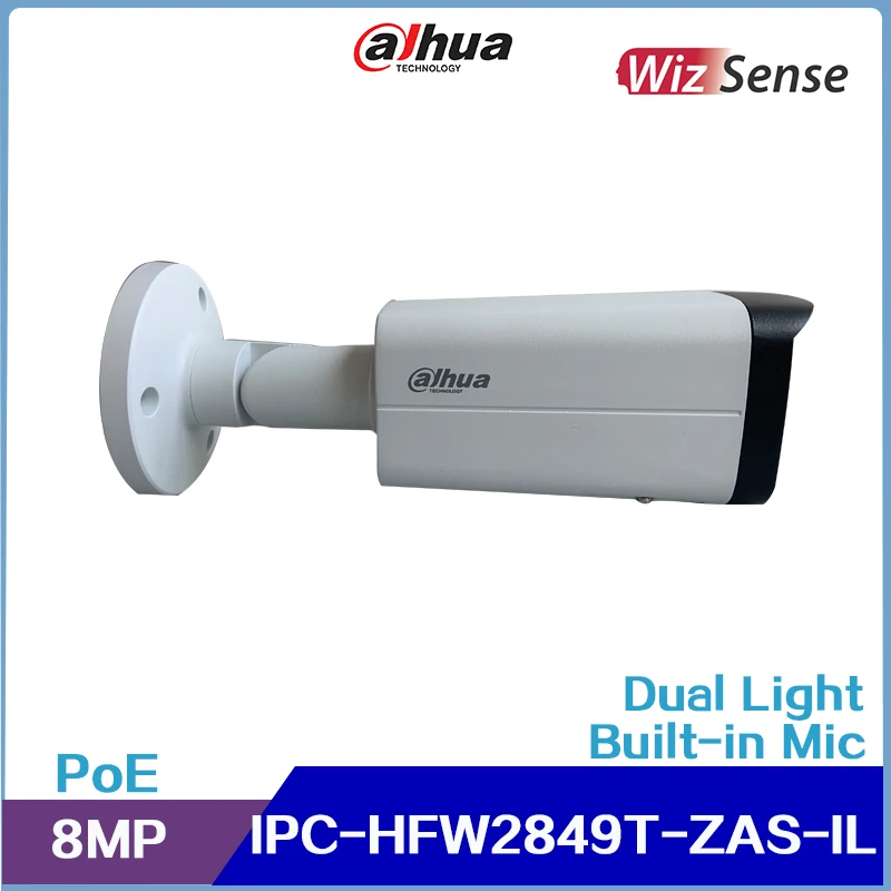 

New-products Dahua IPC-HFW2849T-ZAS-IL 8MP Smart Dual Light Vari-focal Bullet WizSense Network Camera