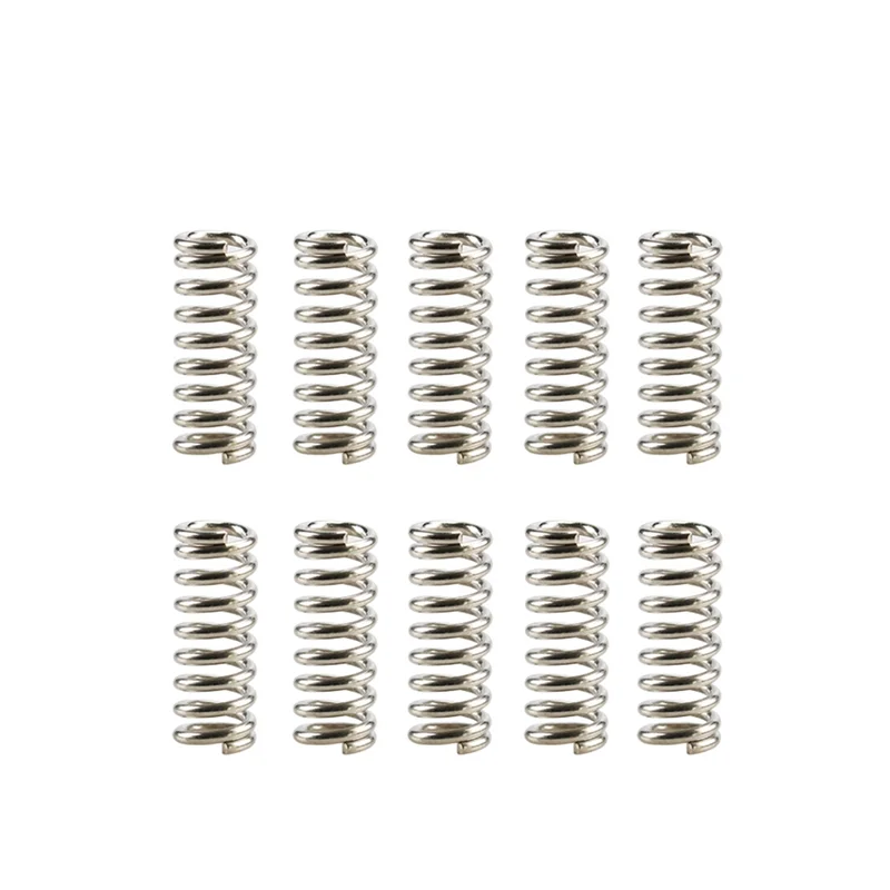 -A25M 30 Stuks 3D Printer Vervangende Onderdelen Accessoire Feeder Lente Voor Ultimaker Makerbot Wade Extruder Vernikkelen 1.2Mm