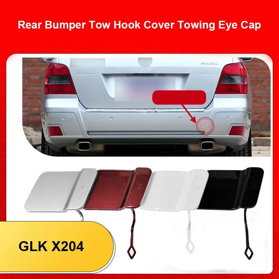 

Rear Bumper Tow Hook Cover Towing Eye Cap For Mercedes Benz GLK X204 2048853223 2008-2012 Black Silver