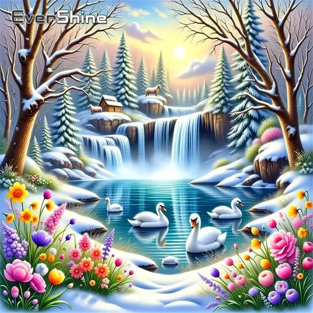 

Evershine алмазная живопись собака животное мультфильм полная квадратная круглая Алмазная мозаика для ванной комнаты DIY ремесленный комплект домашний декор