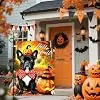 Halloween Welcome Bulldog Garden Flag 12x18 Inch Double Sided jjp
