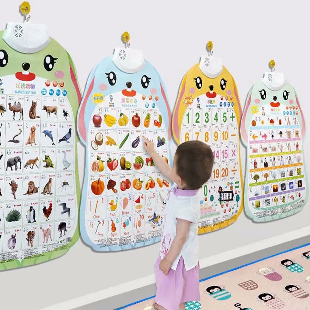 Children's Cognitive Enlightenment Voice Electronic Learning Baby Learning Toys Audio Wall Chart Audio Book Early Education