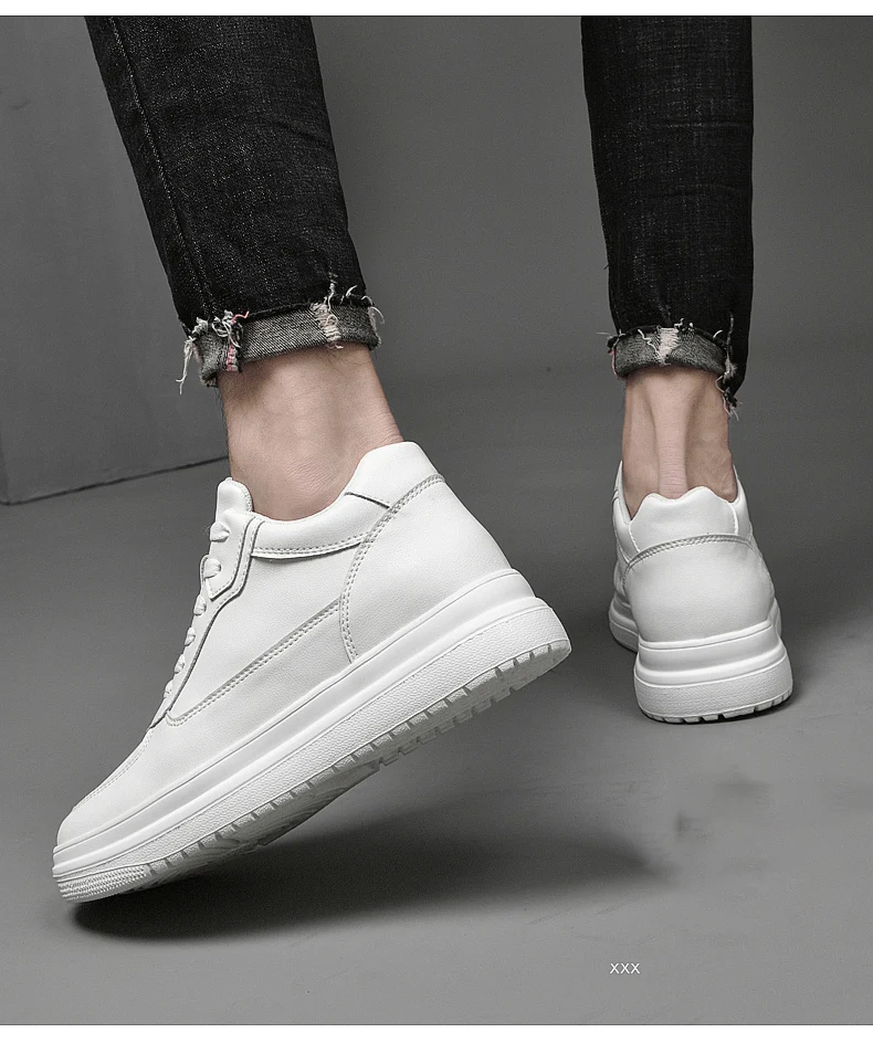 Hochwertige Herren-Sneaker, Elevator-Schuhe für Herren, modische Freizeitschuhe, bequeme Sportschuhe aus Leder, Höhenerhöhung 6/8/10 cm – Detail 13