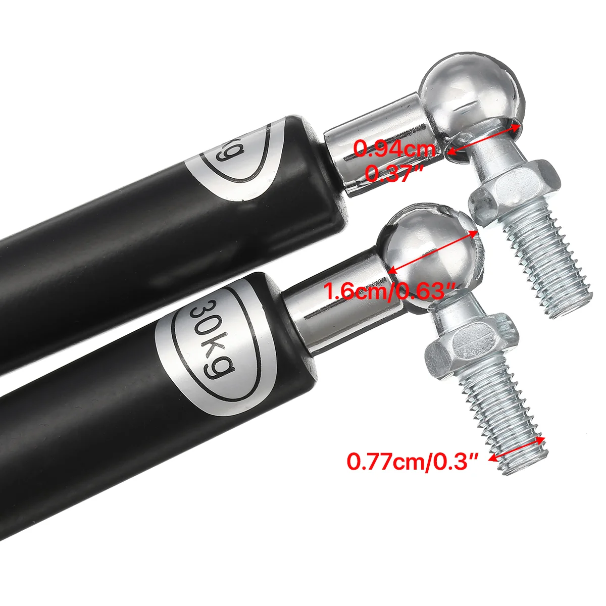 2X 350mm 400mm 300N Car Struts Front Bonnet Hood Rear Trunk Tailgate Boot Shock Lift Strut Support Bar Gas Spring Bus RV