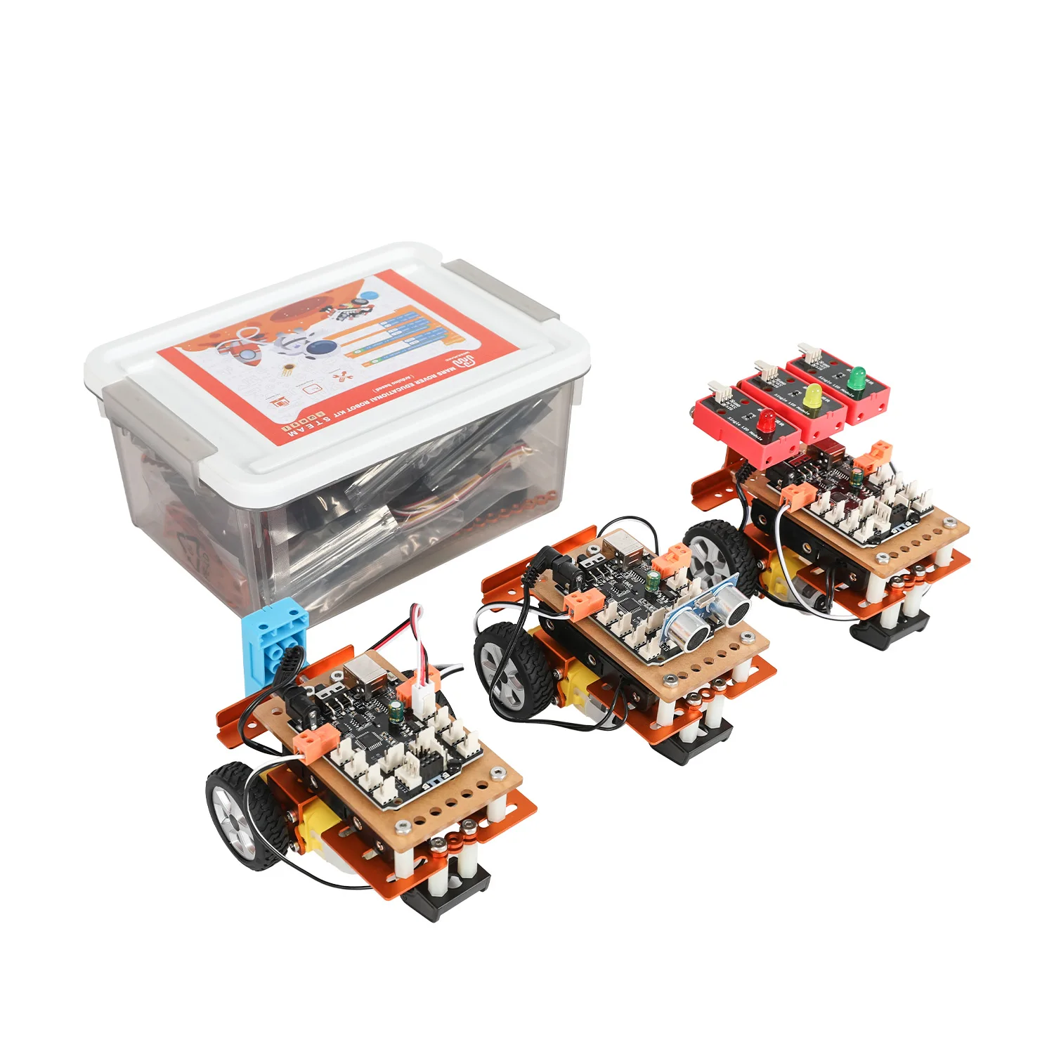 Open Source Hardware Kit School STEAM DIY Scratch Programmable Robot Educational Kit for Kids Stem Robotics Kits