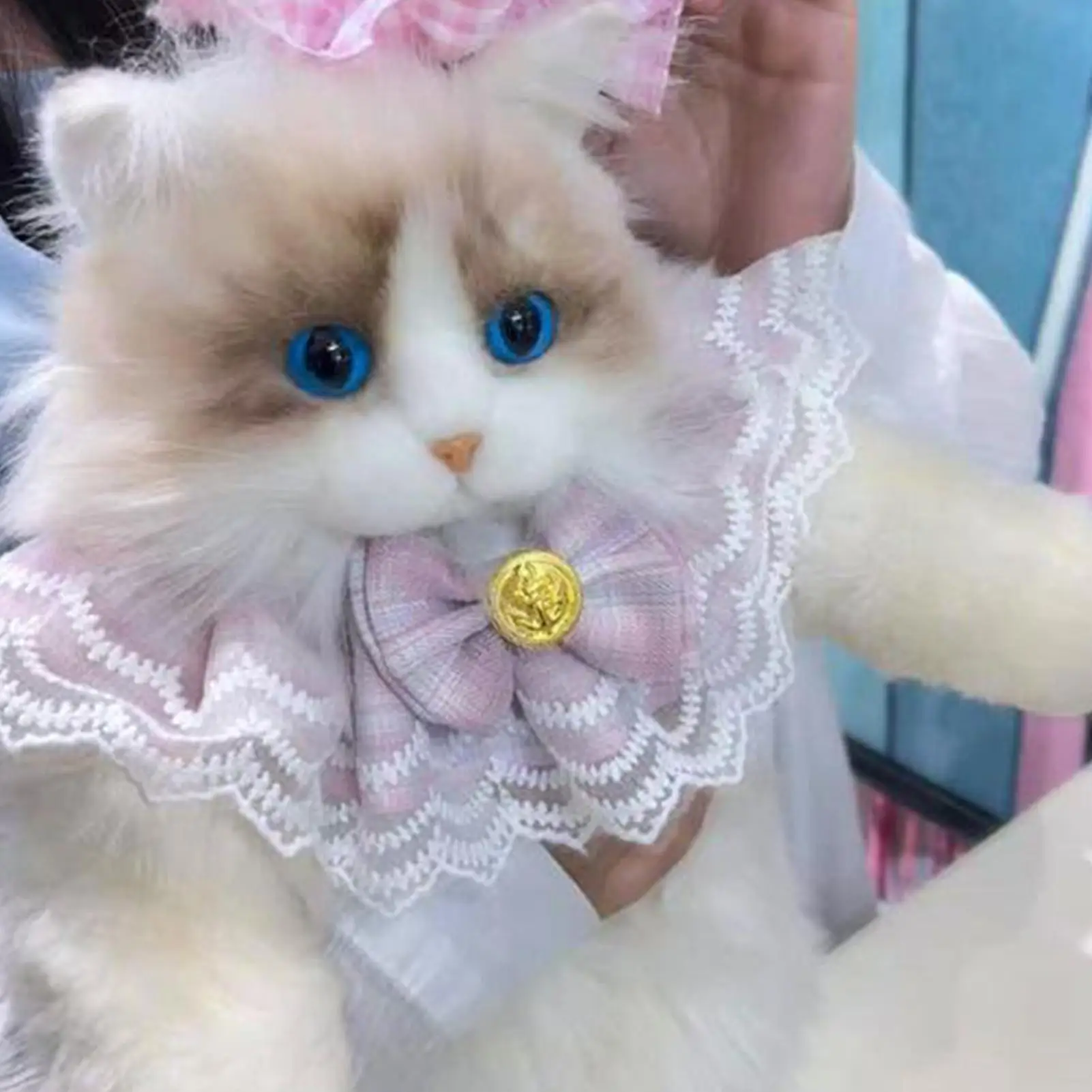 

Cat Shaped Backpack Portable Plush Bag Realistic Cat Shaped Backpack For College Work Office Travel Vacation Weekend Trip Daily