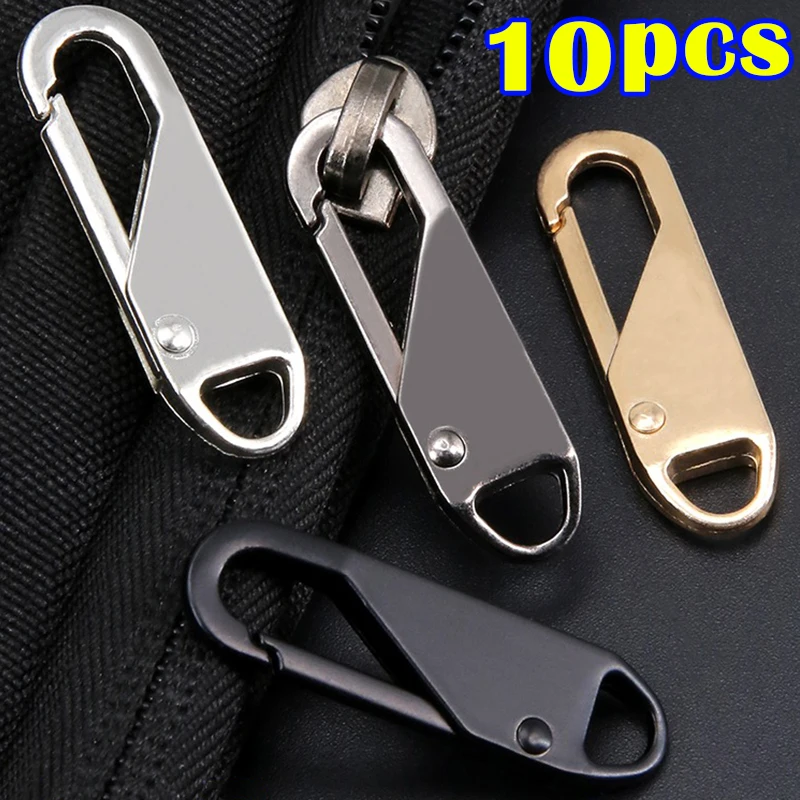 

5/10 шт. съемная застежка-молния, сменный съемник-молния, рычажные замки для пуховика, платья, багажа, металлическая застежка-молния, ремонтный комплект