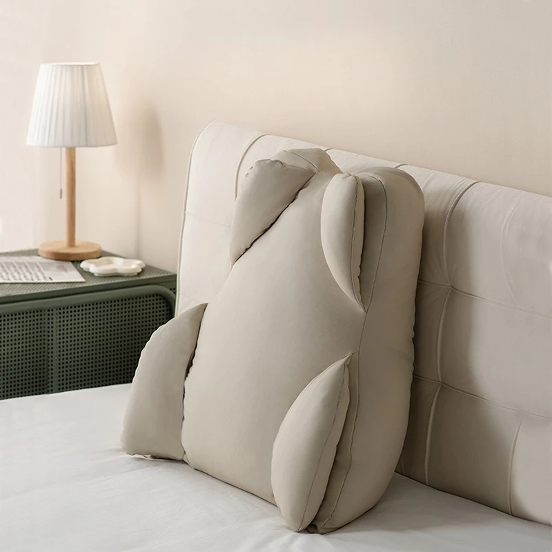 bedside cushion, backrest pillow, bed rest soft bag semi-reclining slope pad