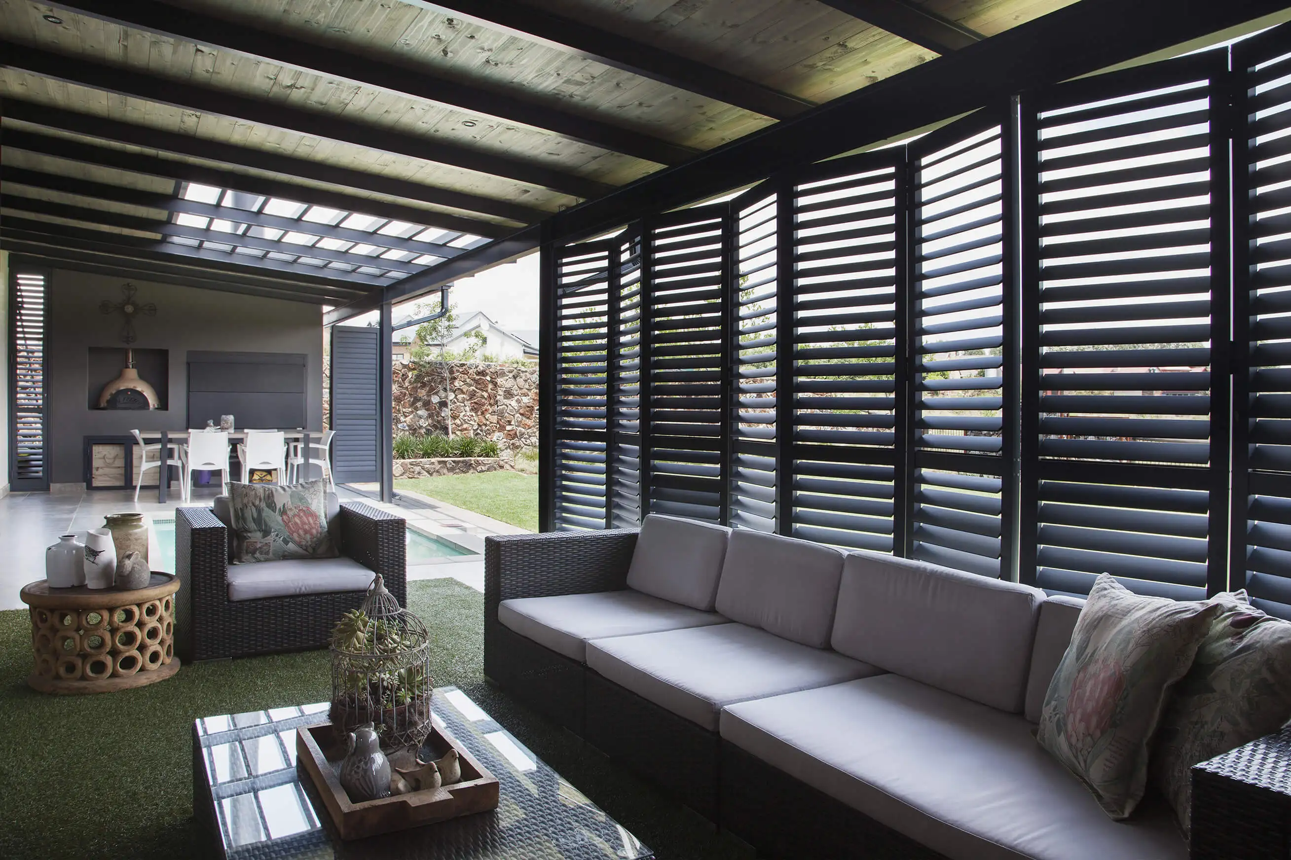 KAKADU Modern Aluminum Alloy 6065 Adjustable Louver Shutters KKD04 Model Factory Direct Residential Use Rectangle Exterior - view 5