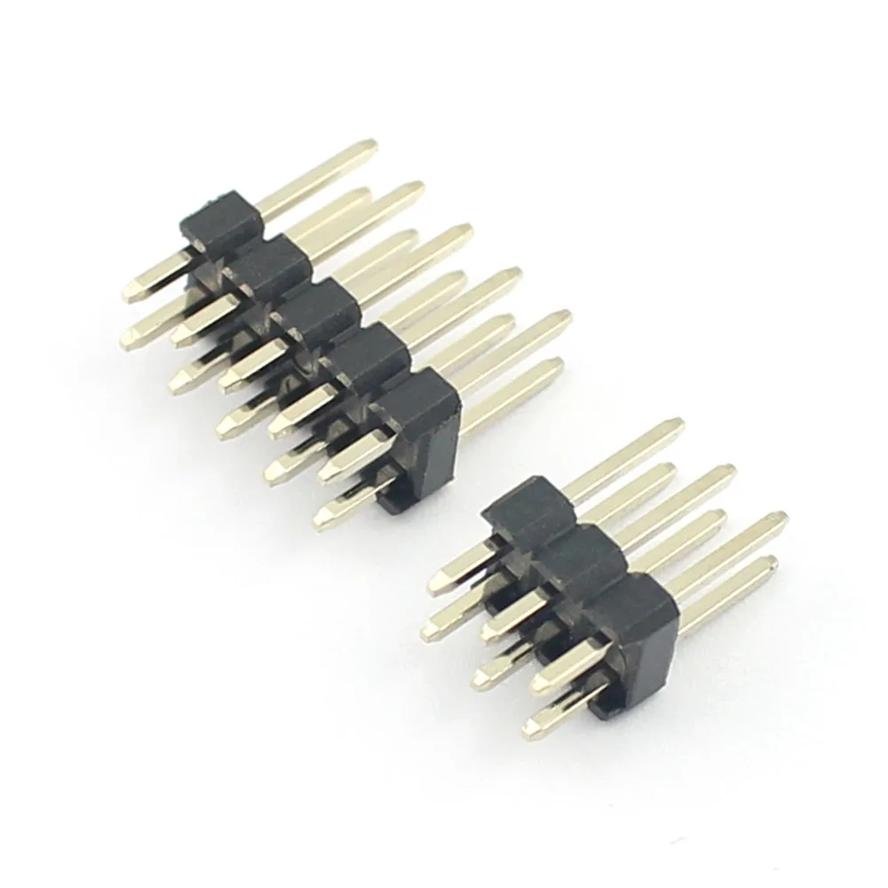 10pcs 2.54mm Pitch 2x3 2x5 6 10 Pin Male Double Row Straight Pin
