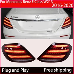 Automotive LED taillight assembly for the Mercedes E-Class W213 2016-2020 modified Maybach S-Class three-pole DRL rear tailligh
