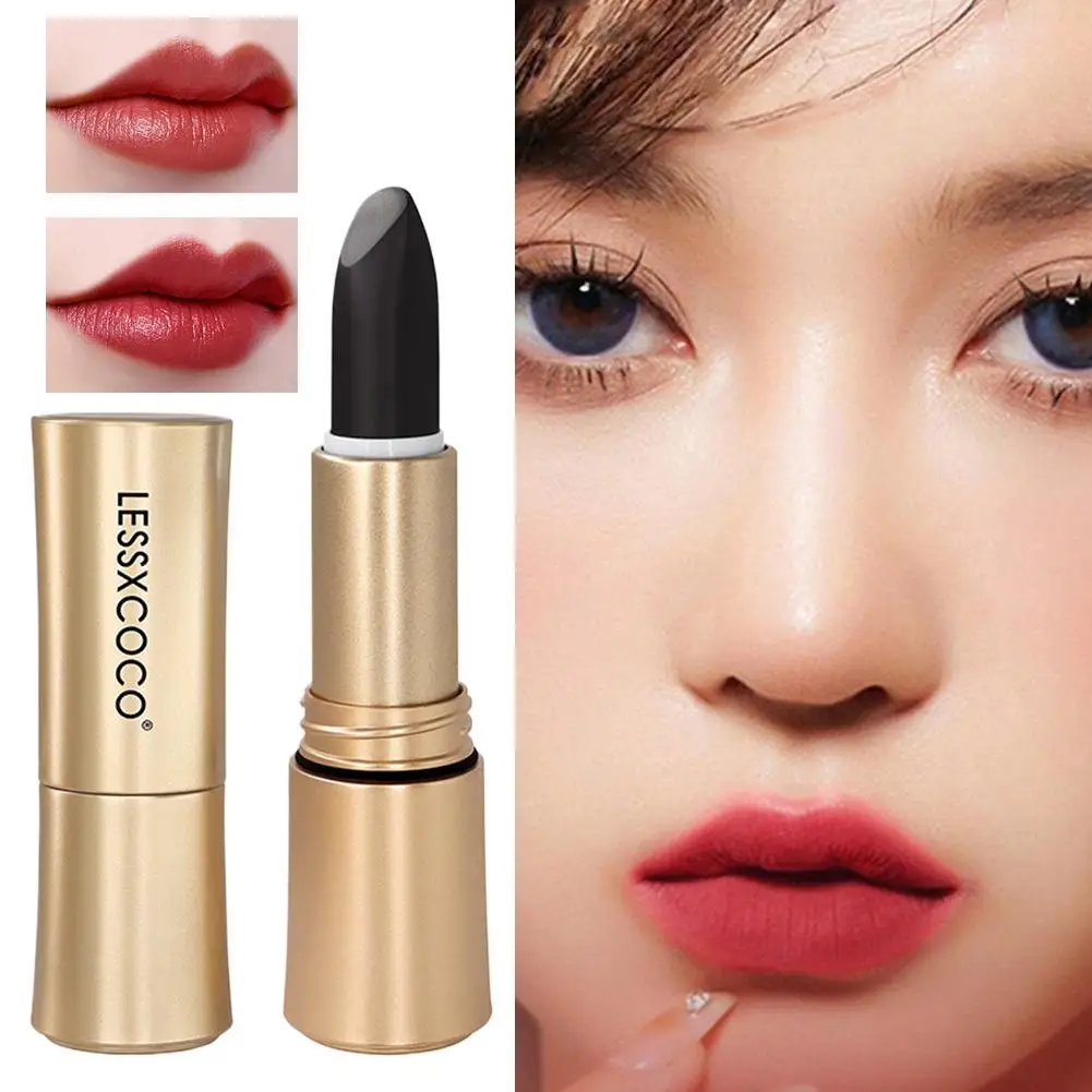 Waterproof Non-stick Cup Round Tube Black Gradually Matte Lipstick Gloss Long-lasting 2025 Sexy Cosmetics Gloss Lip Lip Bla C2A8
