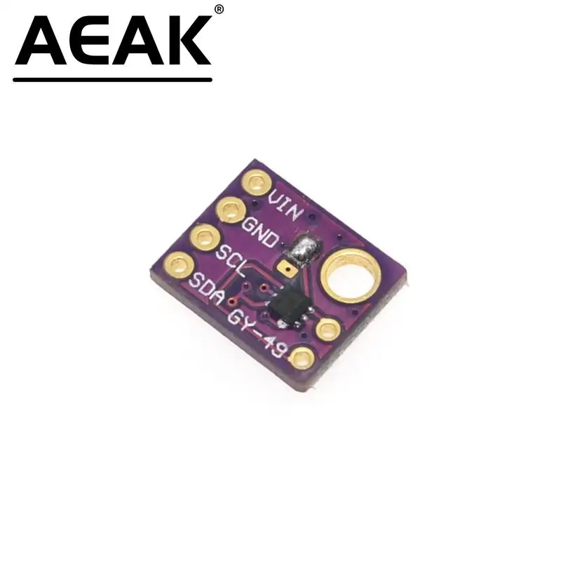 AEAK GY-49 MAX44009 Ambient Light Sensor Module for Arduino with 4P Pin Header Module