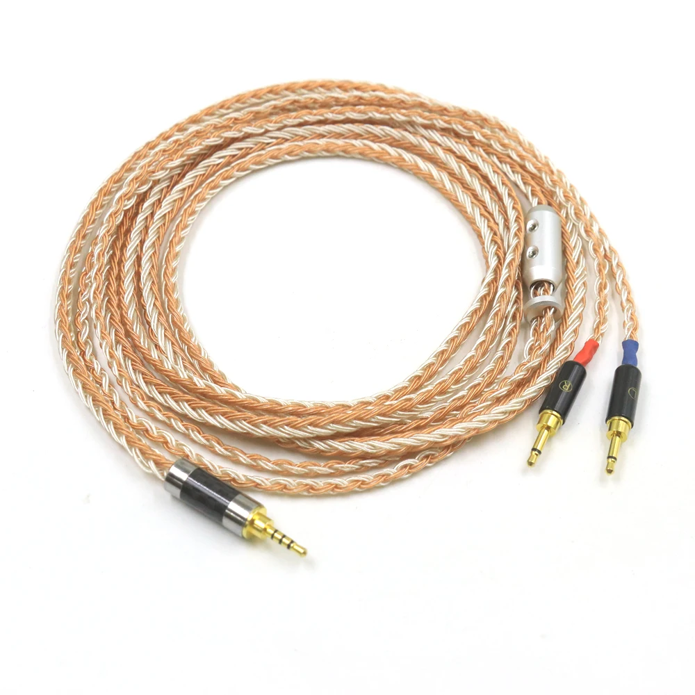 16 Core ชุบเงินผสม Braided หูฟังสายอัพเกรด forSonus Faber PRYMA Sivga Oriole SV021 1MORE H1707 Monolith M1060C