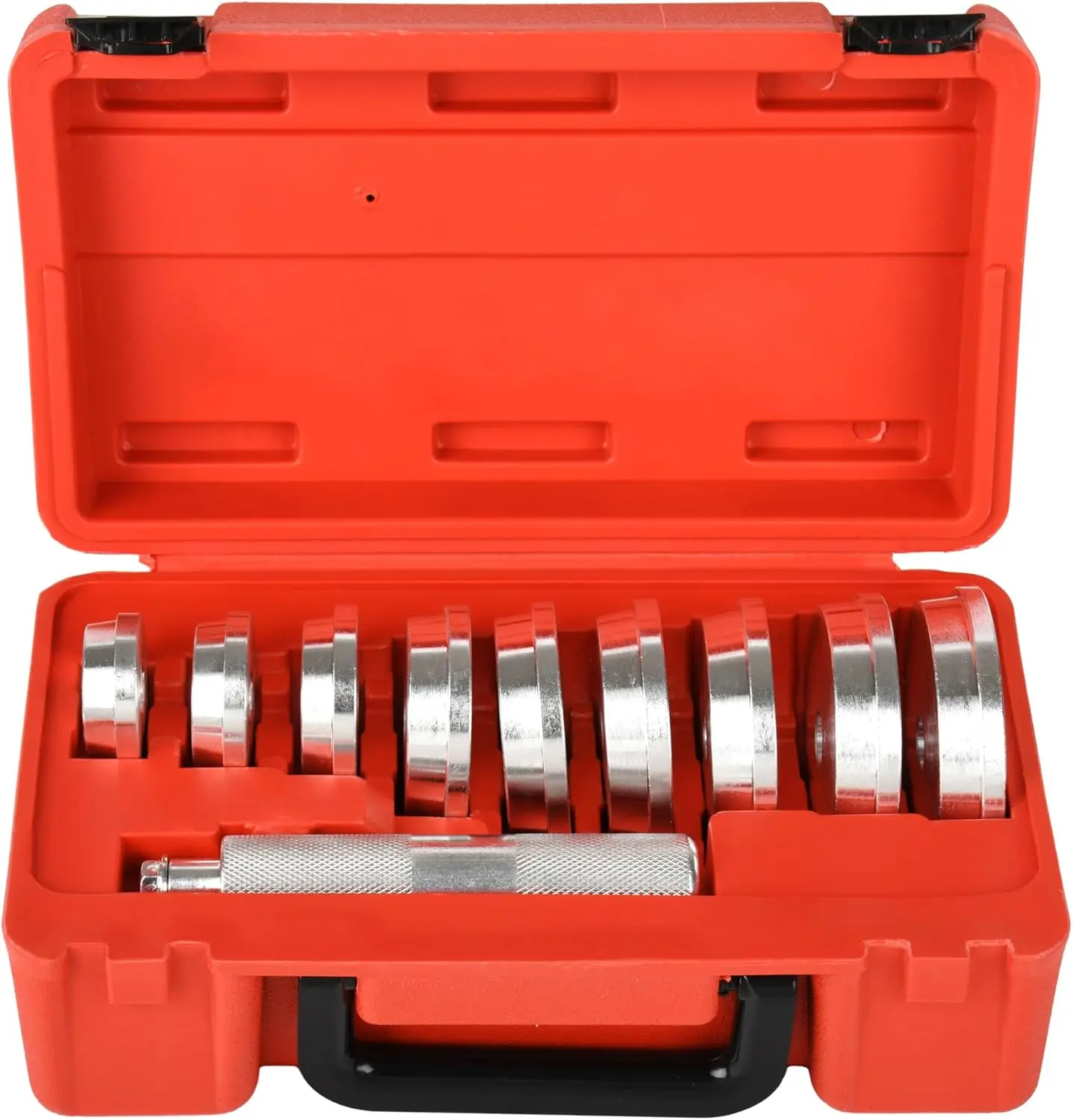 

10pc Bearing Race & Seal Driver Kit w/9 Adapters, Axle & Bearing Install Tools