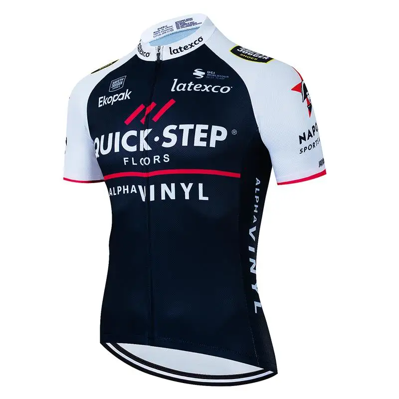 QUICK STEP Team Wielertrui Shirt Racing Sport Fietsshirt Ropa Ciclismo Pro Man MTB Bike Jersey Zomer Fietskleding 2023
