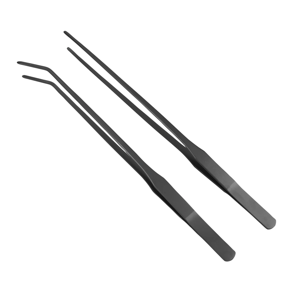 

2 Pcs Water Grass Tweezers Long Stainless Steel Aquatic Plant Tongs Fish Tank Aquarium Grabber Ergonomic Durable Portable Slim