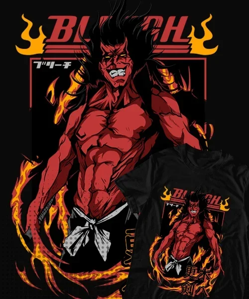 unisex BLEACH El demonio bankai de Zaraki Kenpachi