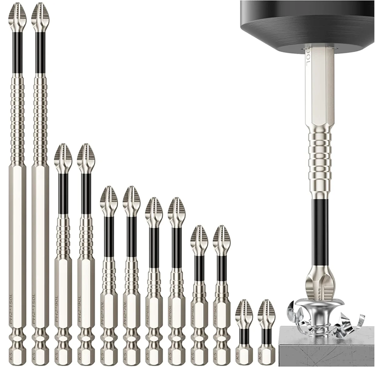 

A002 Набор сверл с высокой магнитной отверткой - Набор сверл с сильной магнитной отверткой - 12 шт. Магнитные отвертки