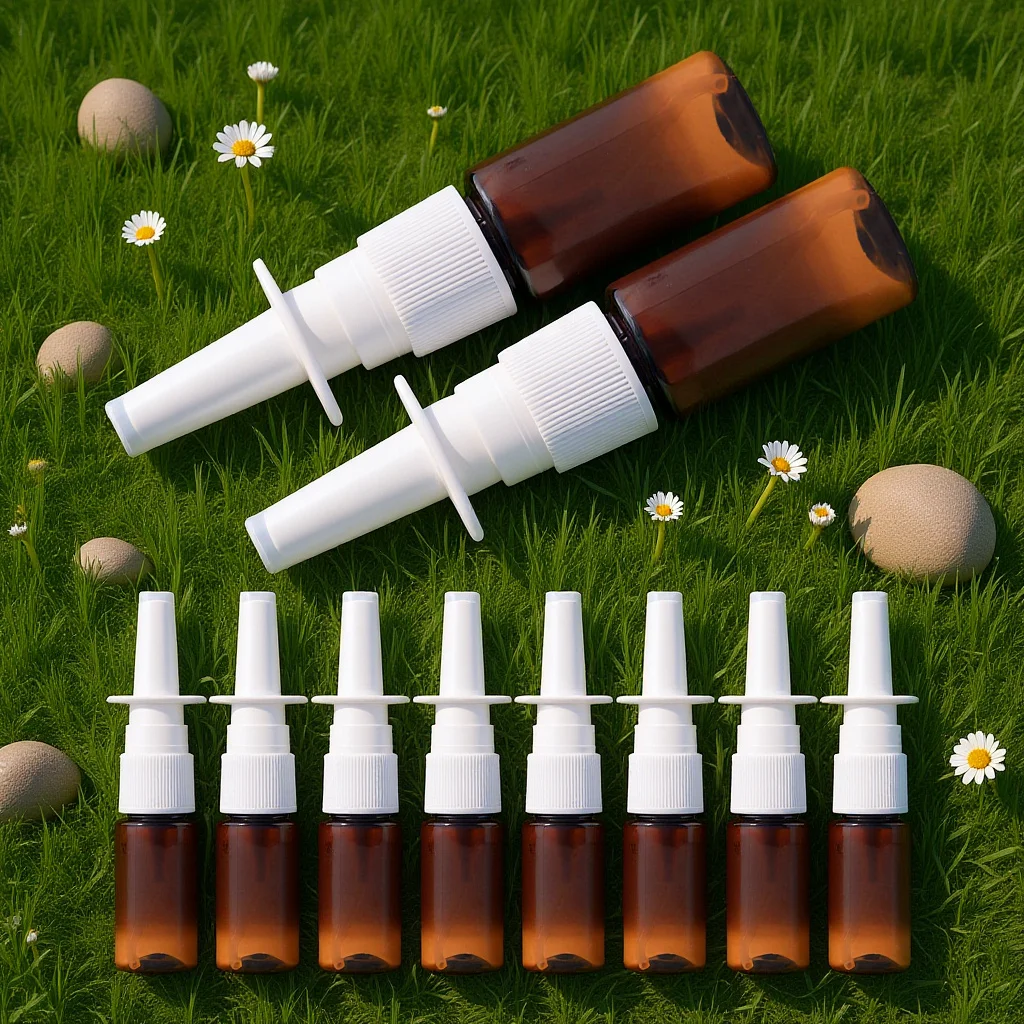 

10Pcs Nasal Spray Bottle Leak Proof Refillable Small Nose Spray Bottles Travel Perfume Makeup Water Storage Containers