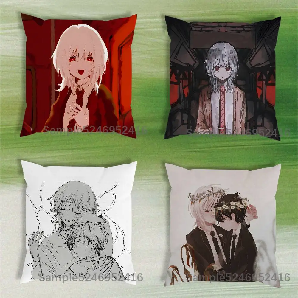 

S-Saihate Station Anime Game Pillow Case Short Plush Sofa Decorative Gift Home Double-sided Printing Cushio