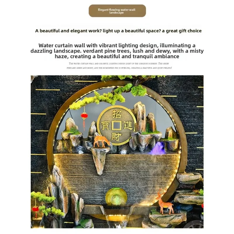 t-20 partition rockery fountain landscape landscape courtyard outdoor bring in wealth and treasure feng shui wheel ornaments