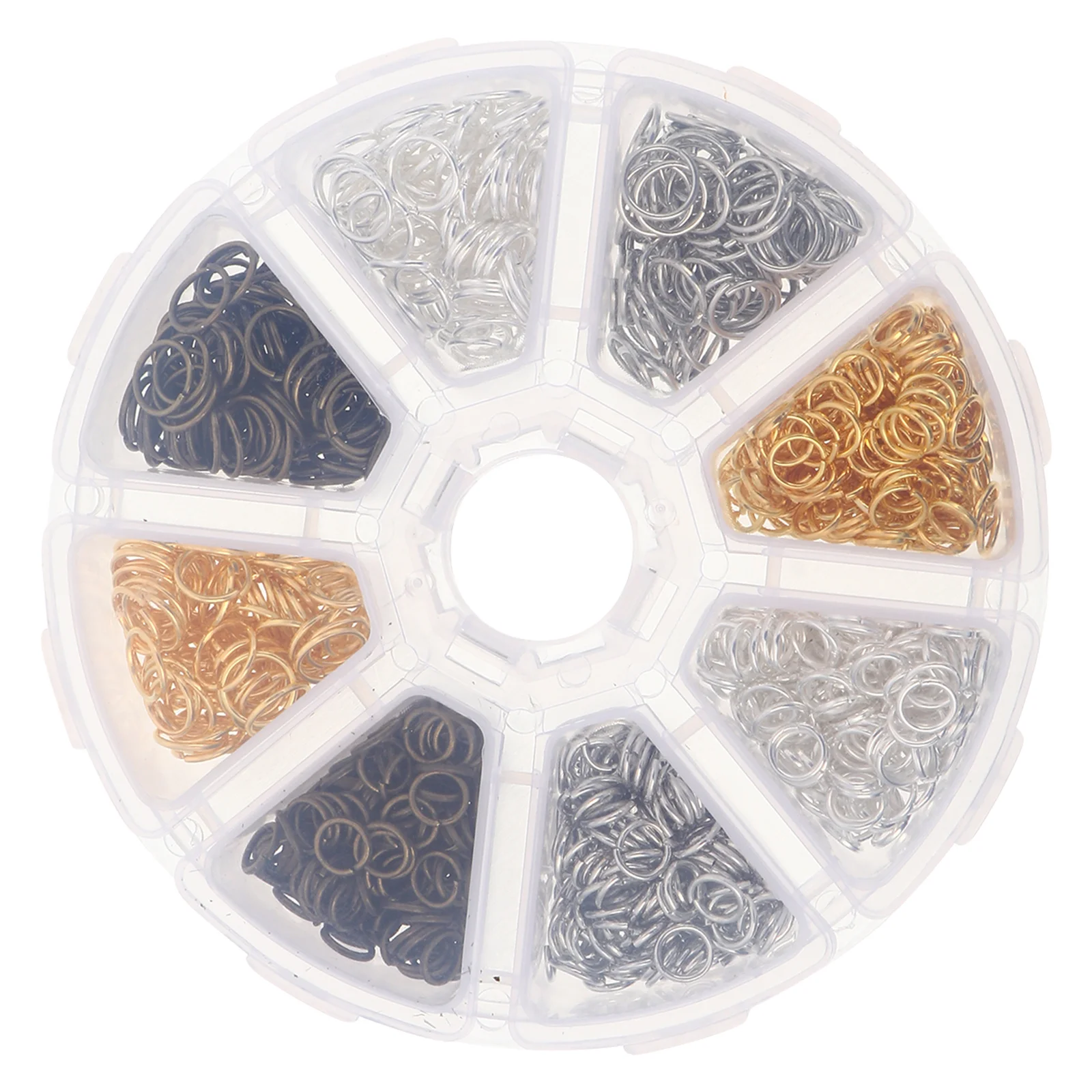 

1200pcs Jewelry Making Accessories Assorted Color Durable Diy Tools Box For Professional Home Use Jump Ring Set Jewelry Supplies