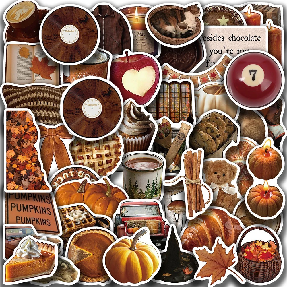 

10/50PCS Ins Style Retro Aesthetic Decals Cute Graffiti Phone Notebook Suitcase Laptop Fridge Wall Vintage Decoration Sticker