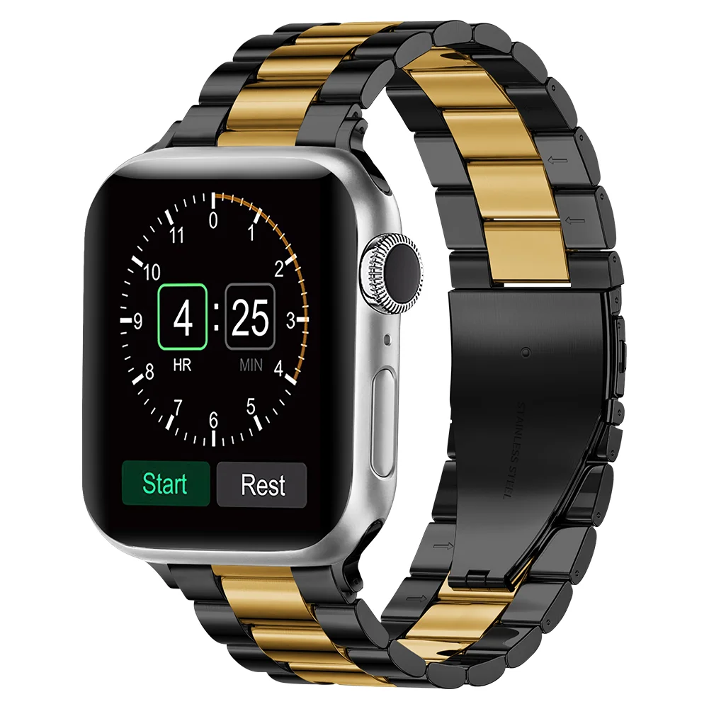 Metal strap For Apple watch Ultra 49mm 10 46mm 42mm/9 8 7 45mm 41mm Stainless steel wristband For iwatch 6 5 4 3 SE 44mm 40mm