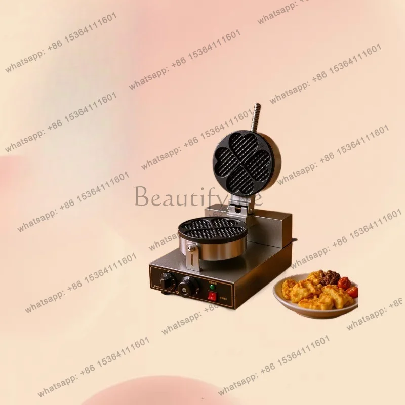 Zj. Factory direct sales hot-selling single head four-heart waffle furnace heart-shaped roaster